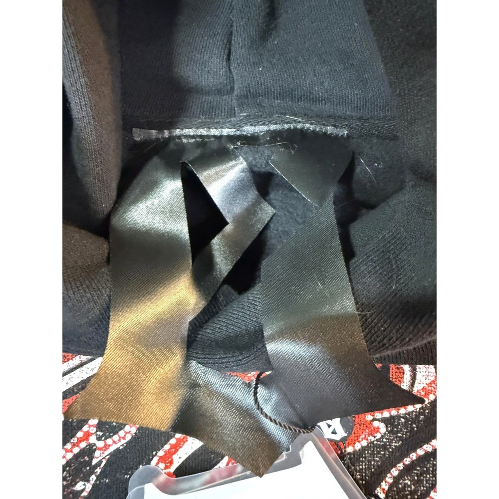 Evil Vice Hoodie Mens 2XL Black Cross Rosary Graphic Gothic Streetwear NWT - Picture 8 of 11